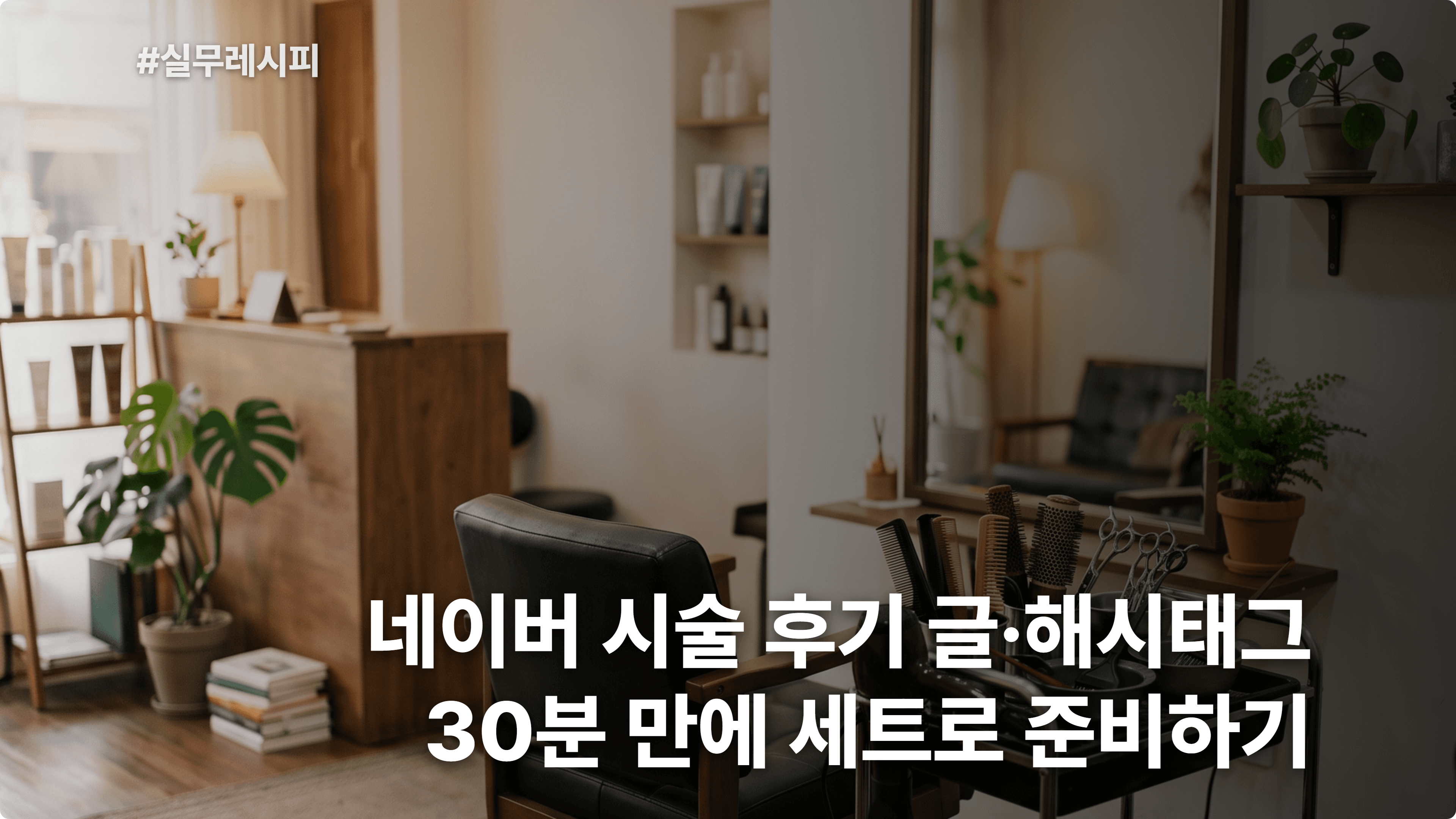 [동네 미용실] ChatGPT로 네이버 플레이스 소식·블로그용 시술 후기 글 + 해시태그 세트 30분 컷
