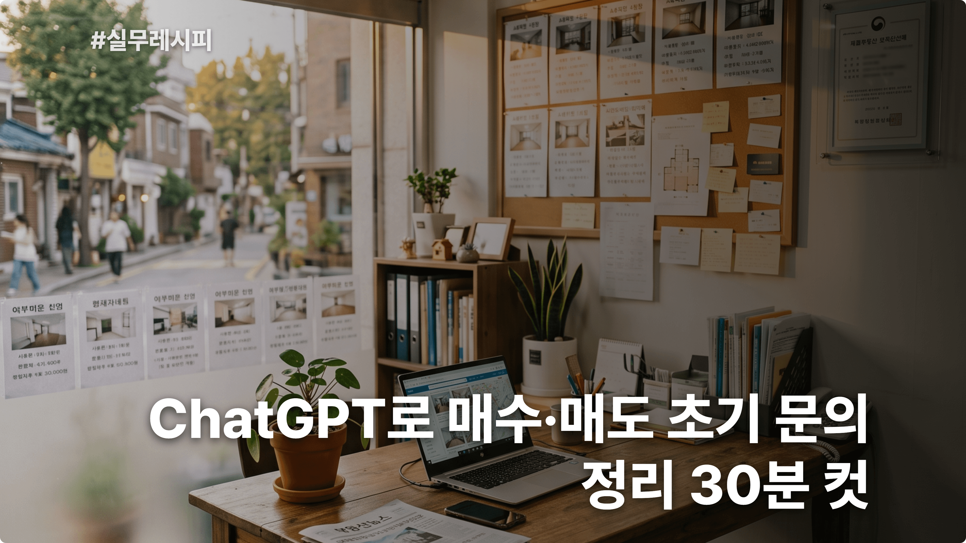 [부동산 중개사] ChatGPT로 매수·매도 초기 문의 정리 30분 컷