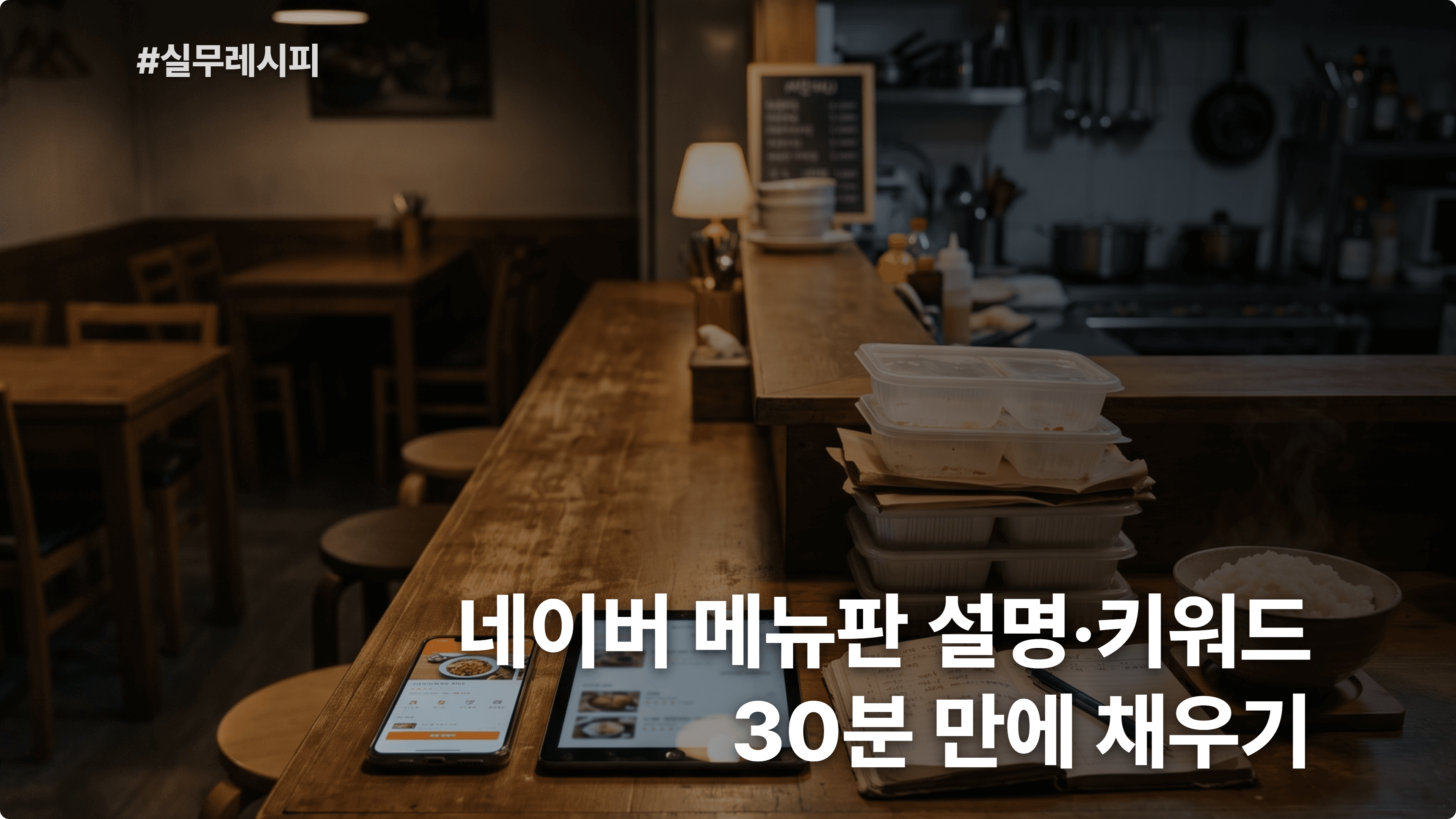 [동네 식당] Claude로 네이버 플레이스 메뉴판 등록용 메뉴 설명·원산지·키워드 세트 30분 컷