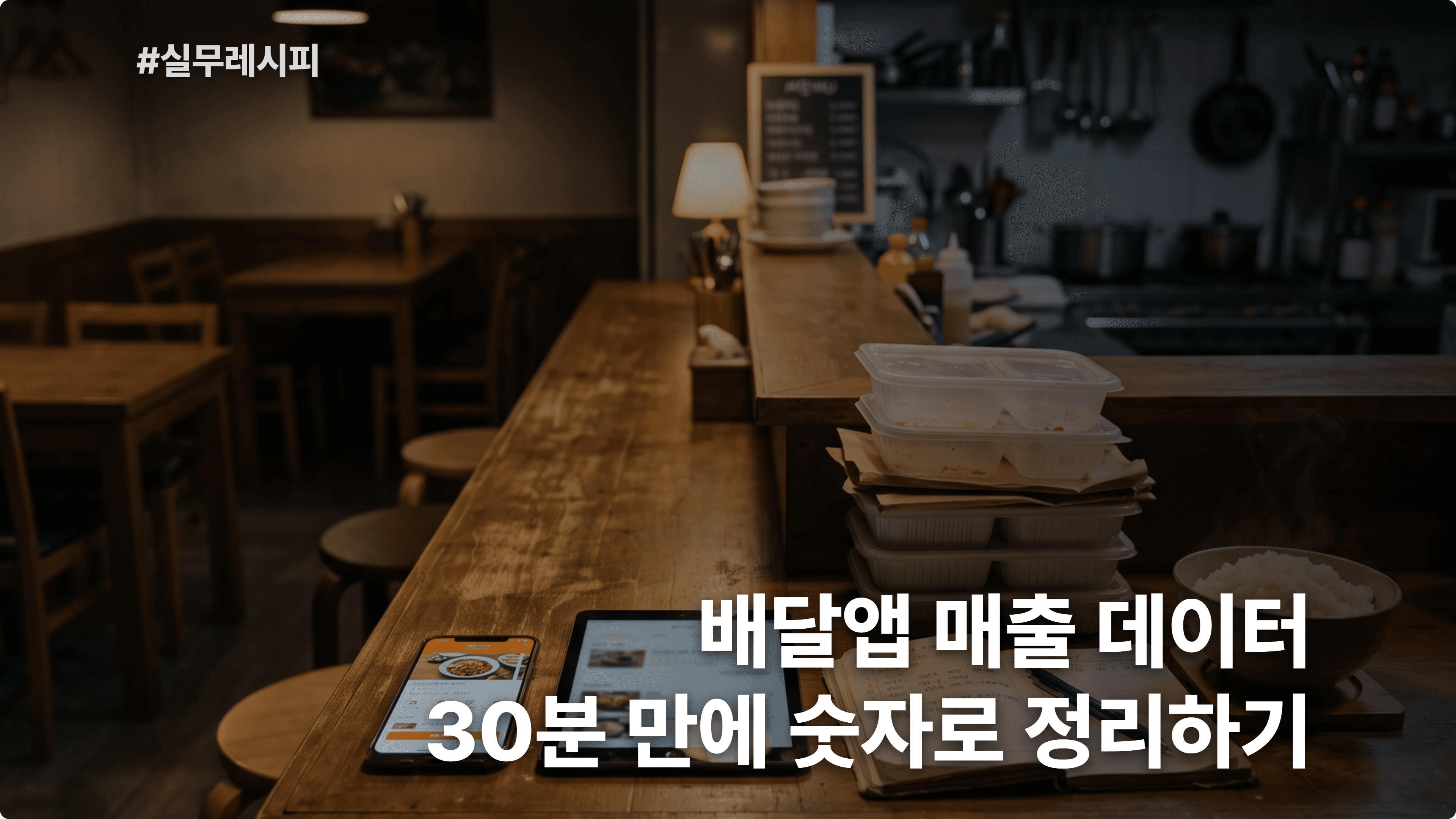 [동네 식당] ChatGPT로 배달앱 매출·메뉴별 판매 데이터 정리해 잘 나가는 메뉴·시간대 30분 파악