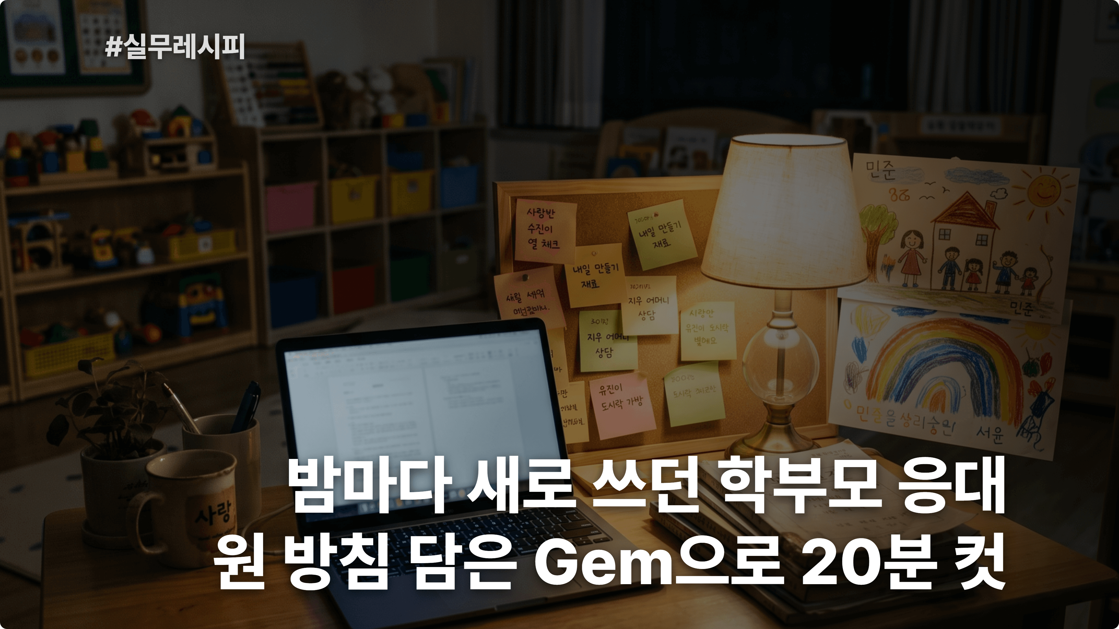 [어린이집 교사] 제미나이 Gems로 학부모 자주 묻는 질문 응대 초안 20분 컷
