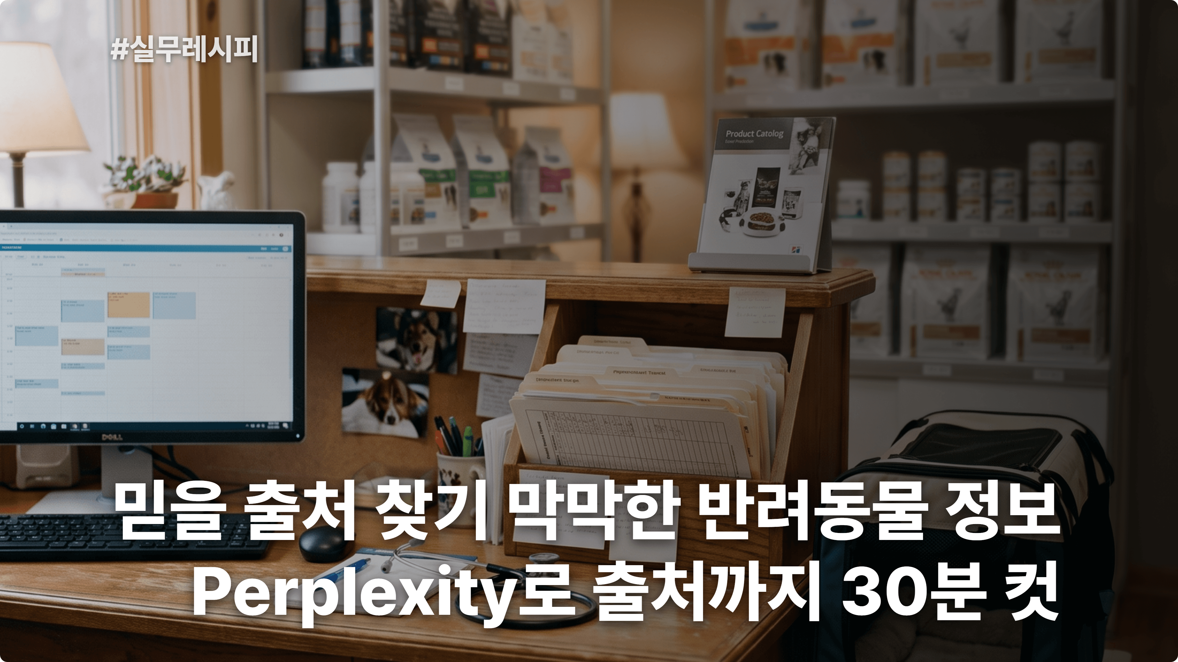 [동물병원] Perplexity로 반려동물 질환·사료·용품 정보 출처까지 리서치 30분 컷