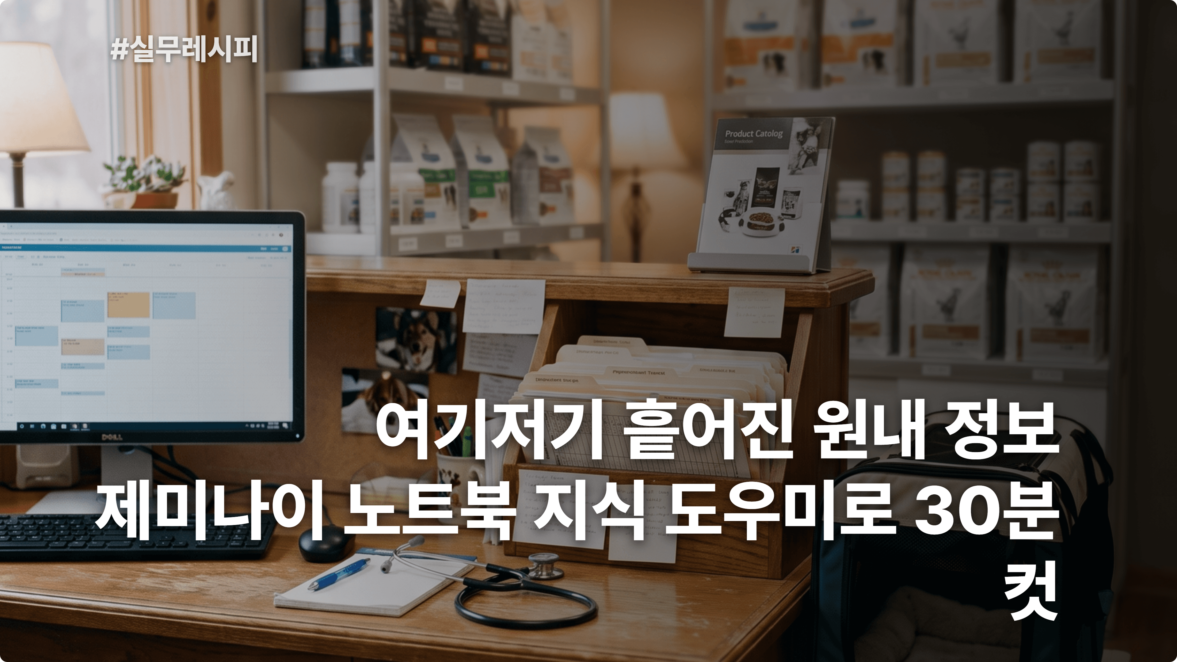 [동물병원] 제미나이 노트북으로 원내 진료·시술·비용 지식 도우미 30분 컷