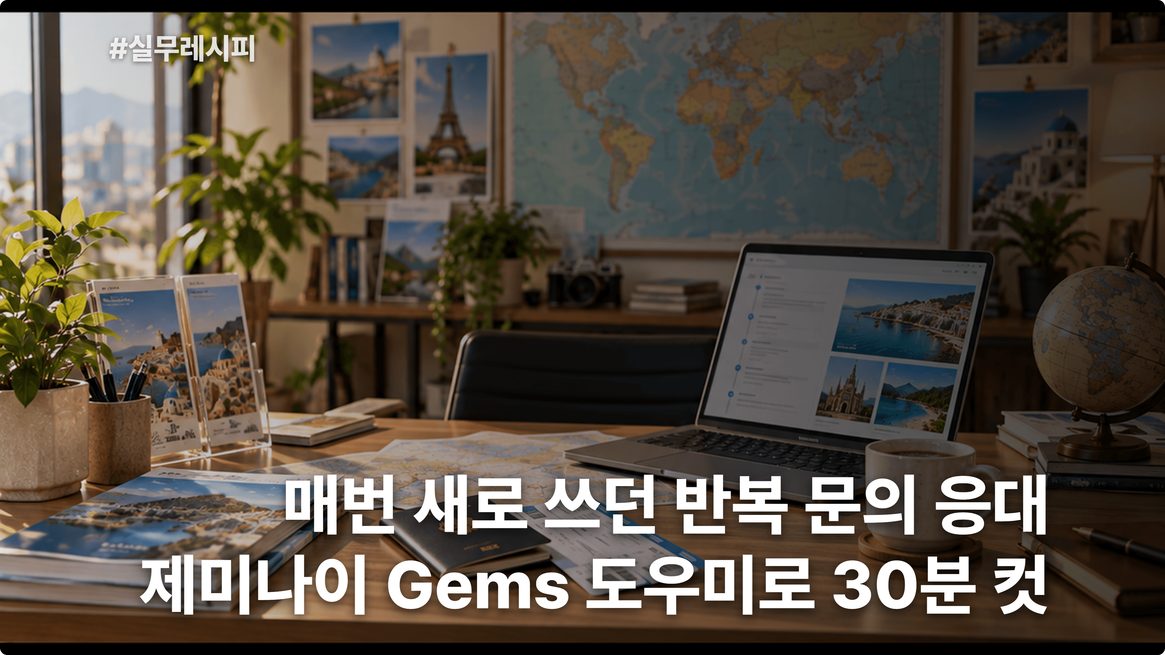[여행사] 제미나이 Gems로 자주 묻는 여행 문의 응대 도우미 만들기 30분 컷