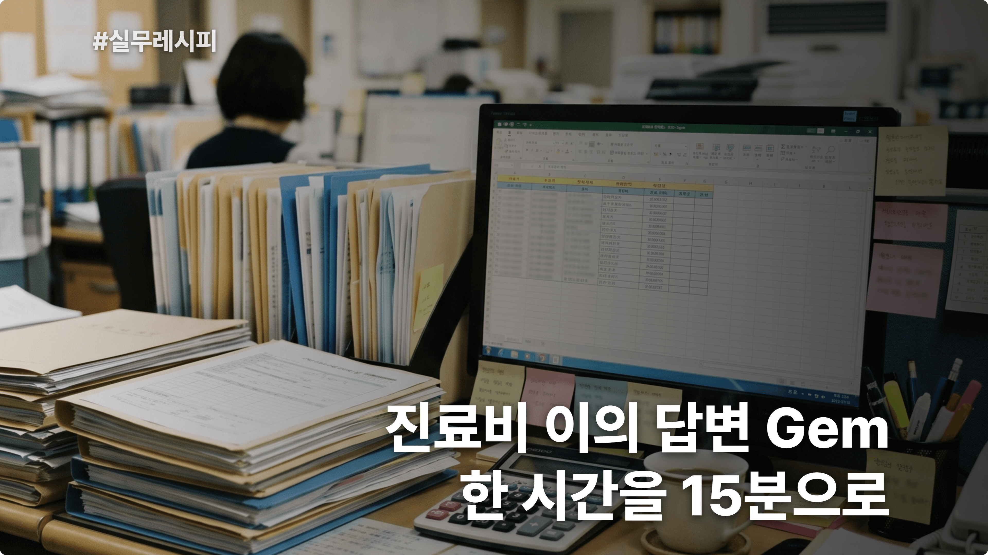 [원무] Gemini Gems로 진료비 이의 답변 전용 Gem 만들기, 한 시간을 15분으로