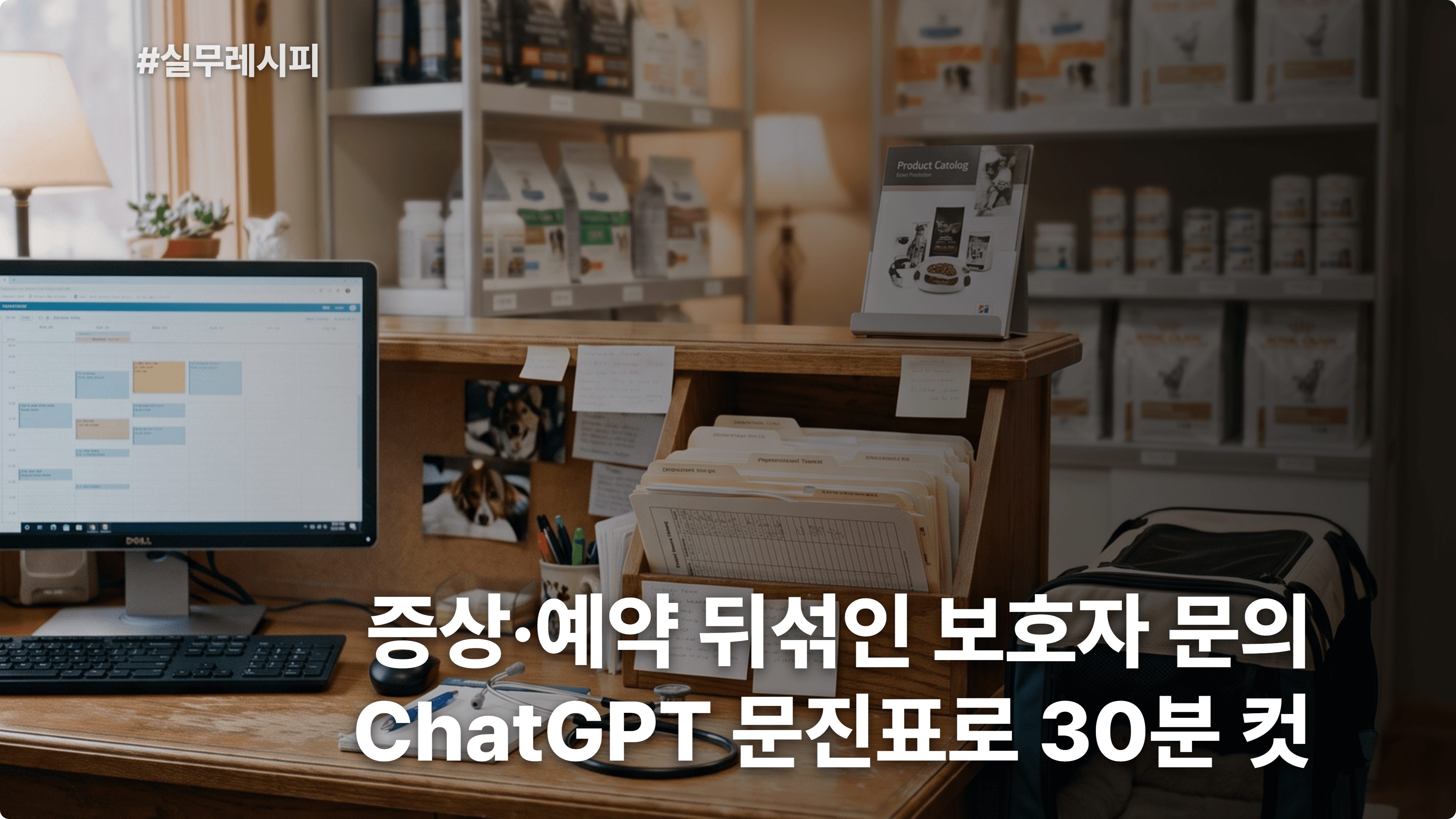 [동물병원] ChatGPT로 보호자 증상 문의·예약 요청을 진료 전 문진표로 정리 30분 컷