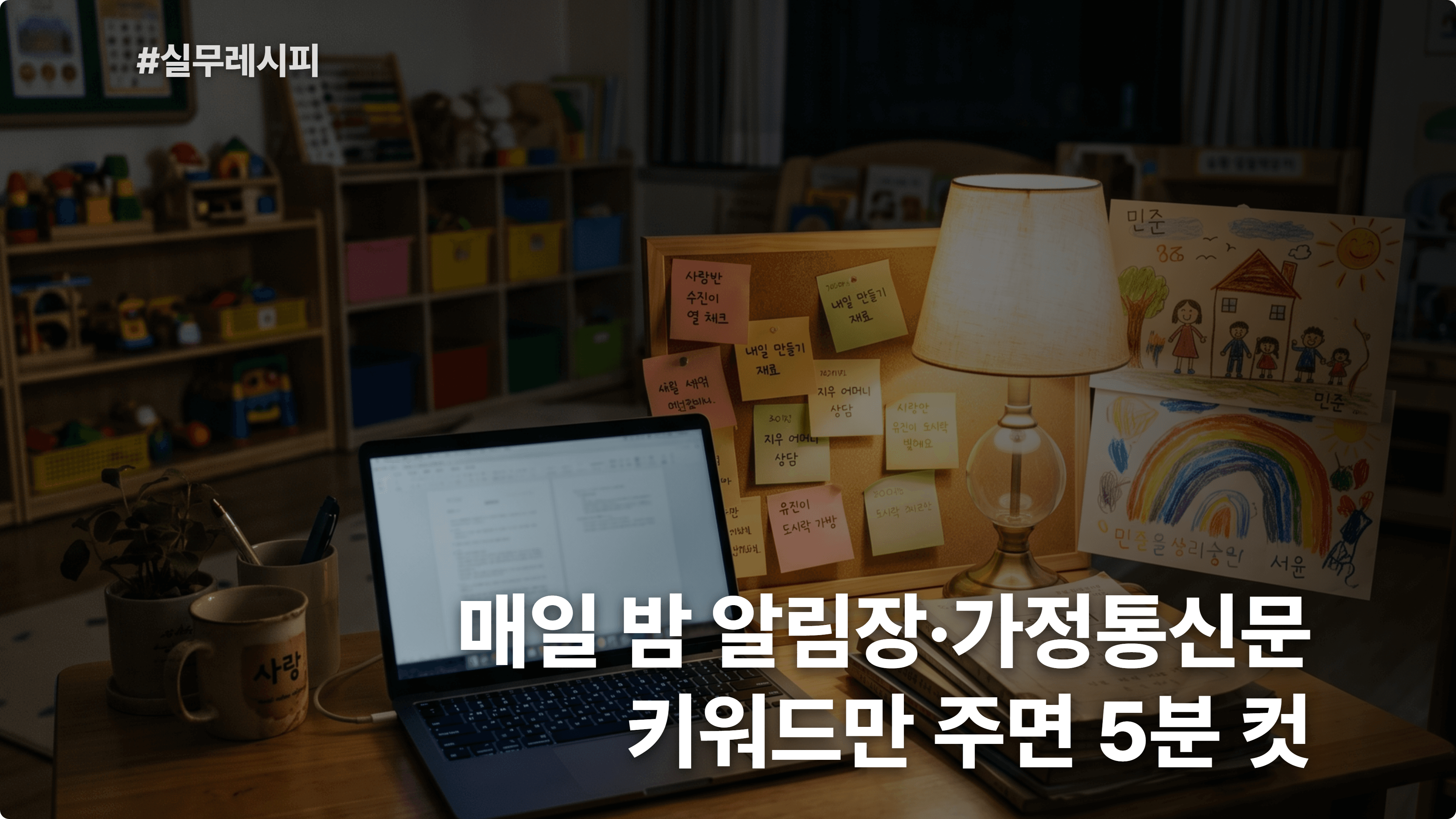 [어린이집 교사] ChatGPT로 매일 밤 알림장·가정통신문 우리 반 하루 5분 컷