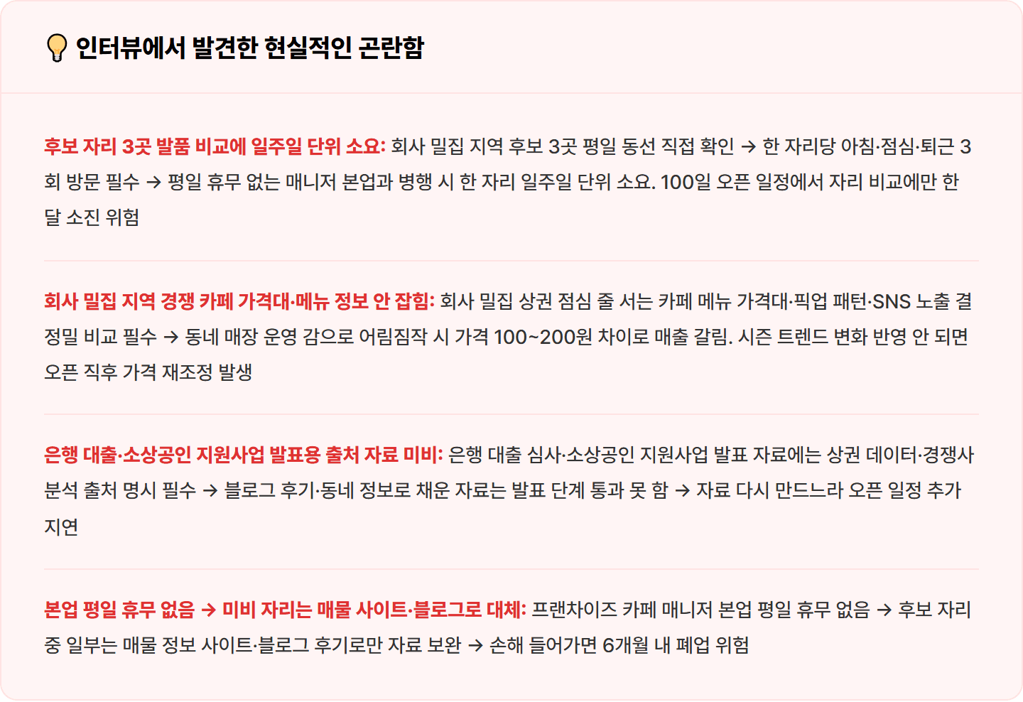 [창업/카페] Perplexity로 회사 골목 카페 자리 3곳 상권·경쟁 카페 30분 리서치