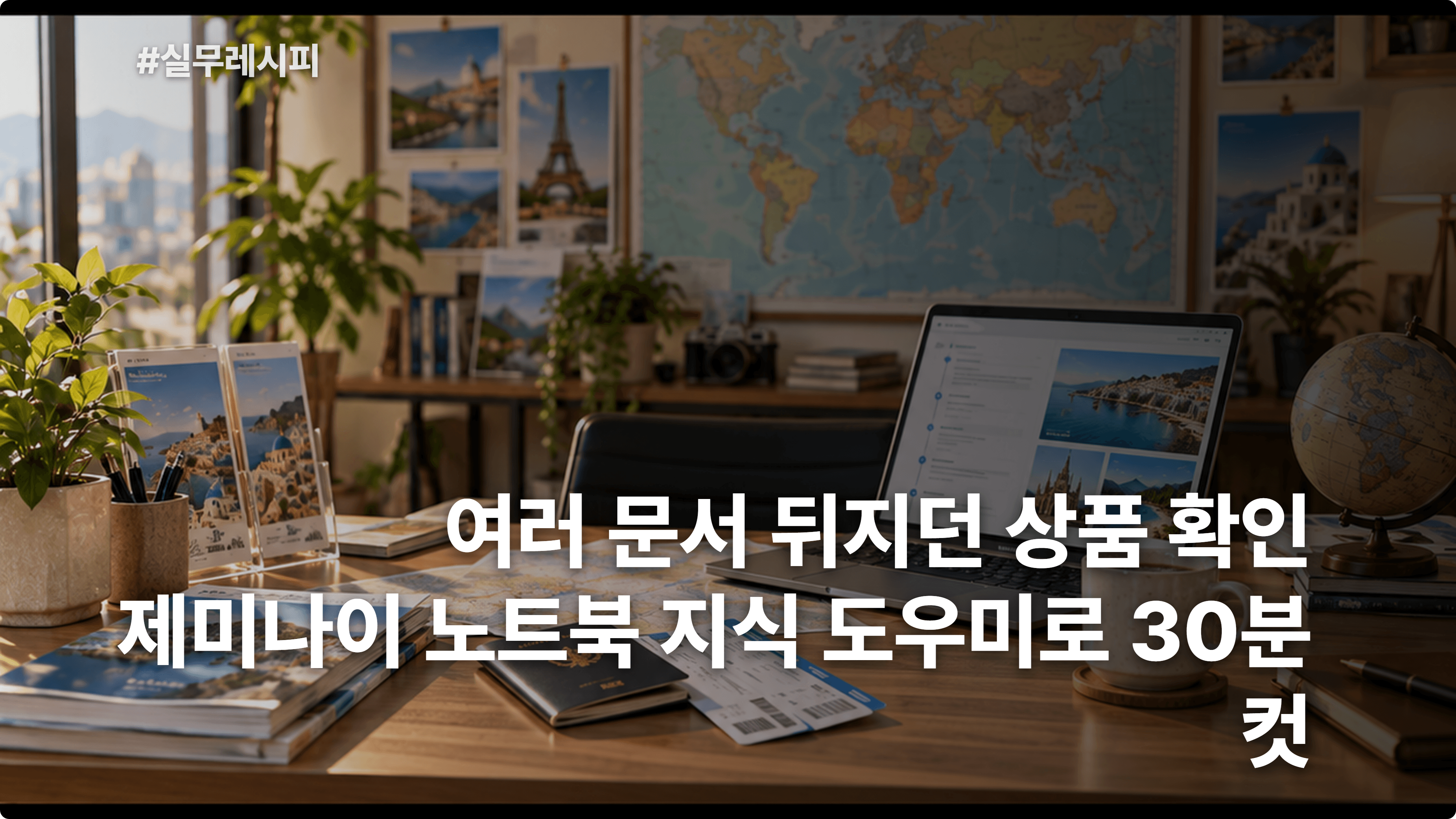 [여행사] 제미나이 노트북으로 상품·목적지 자료 기반 지식 도우미 만들기 30분 컷