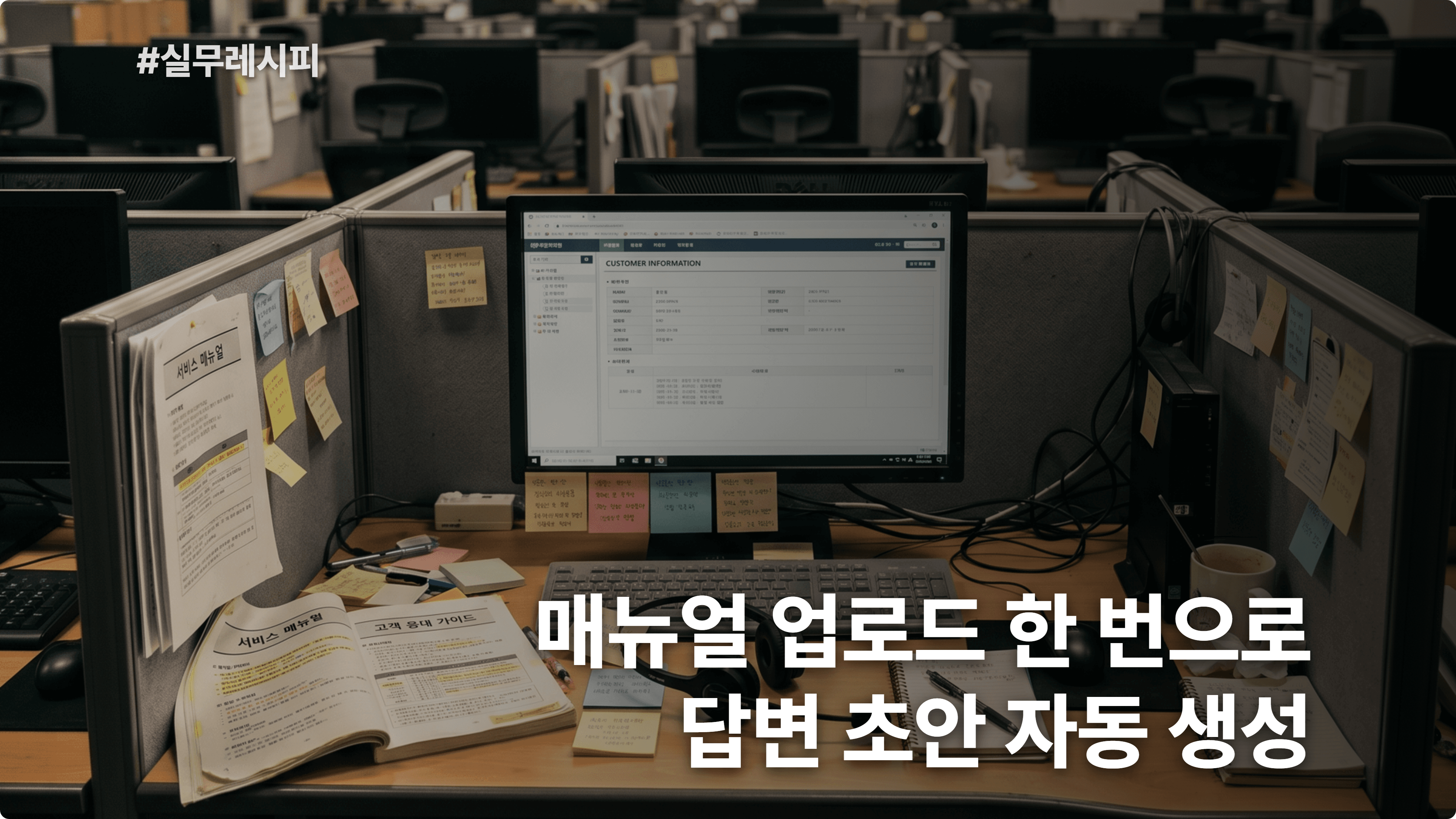 [카드사 CS] "같은 질문인데 카드가 다르면 또 찾아야 돼요" — NotebookLM 활용법, 매뉴얼 답변 자동화