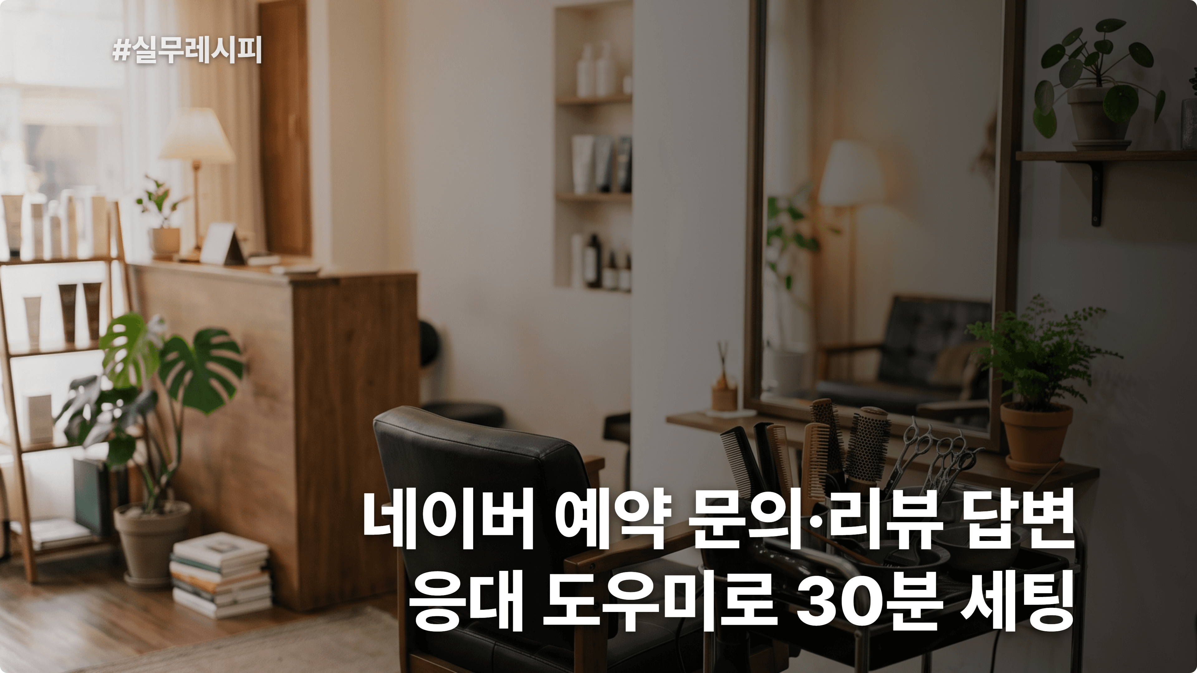 [동네 미용실] 제미나이 Gems로 네이버 예약 문의·리뷰 답변 응대 도우미 세팅 30분 컷