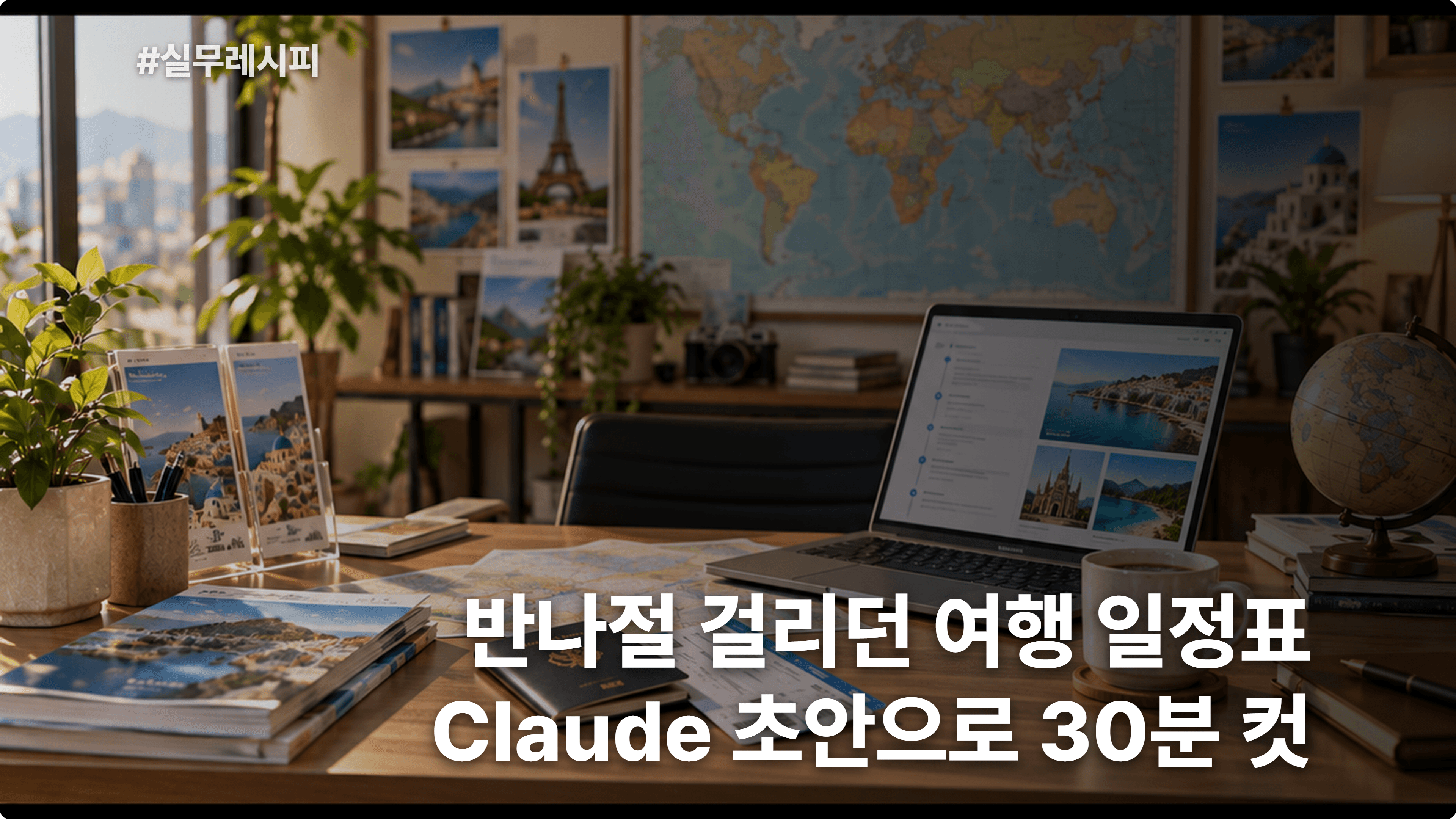[여행사] Claude로 도시별·일자별 여행 일정표 초안 30분 컷