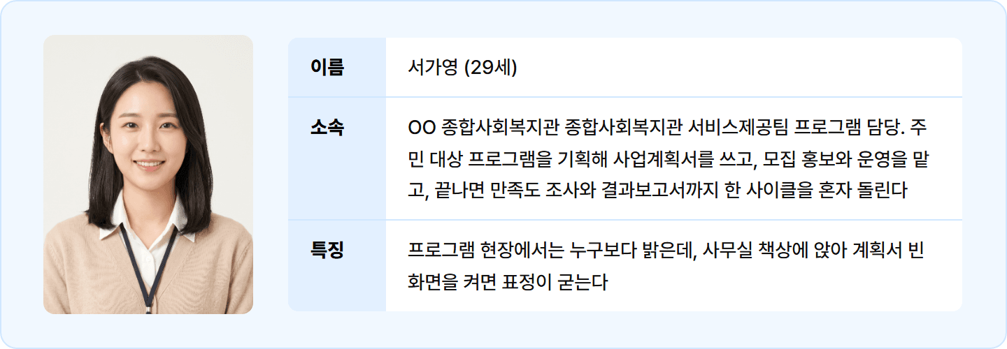 [복지관 사회복지사] 수첩·출석부에 흩어져 있던 기록, Claude로 지정 양식 결과보고서 30분 완성