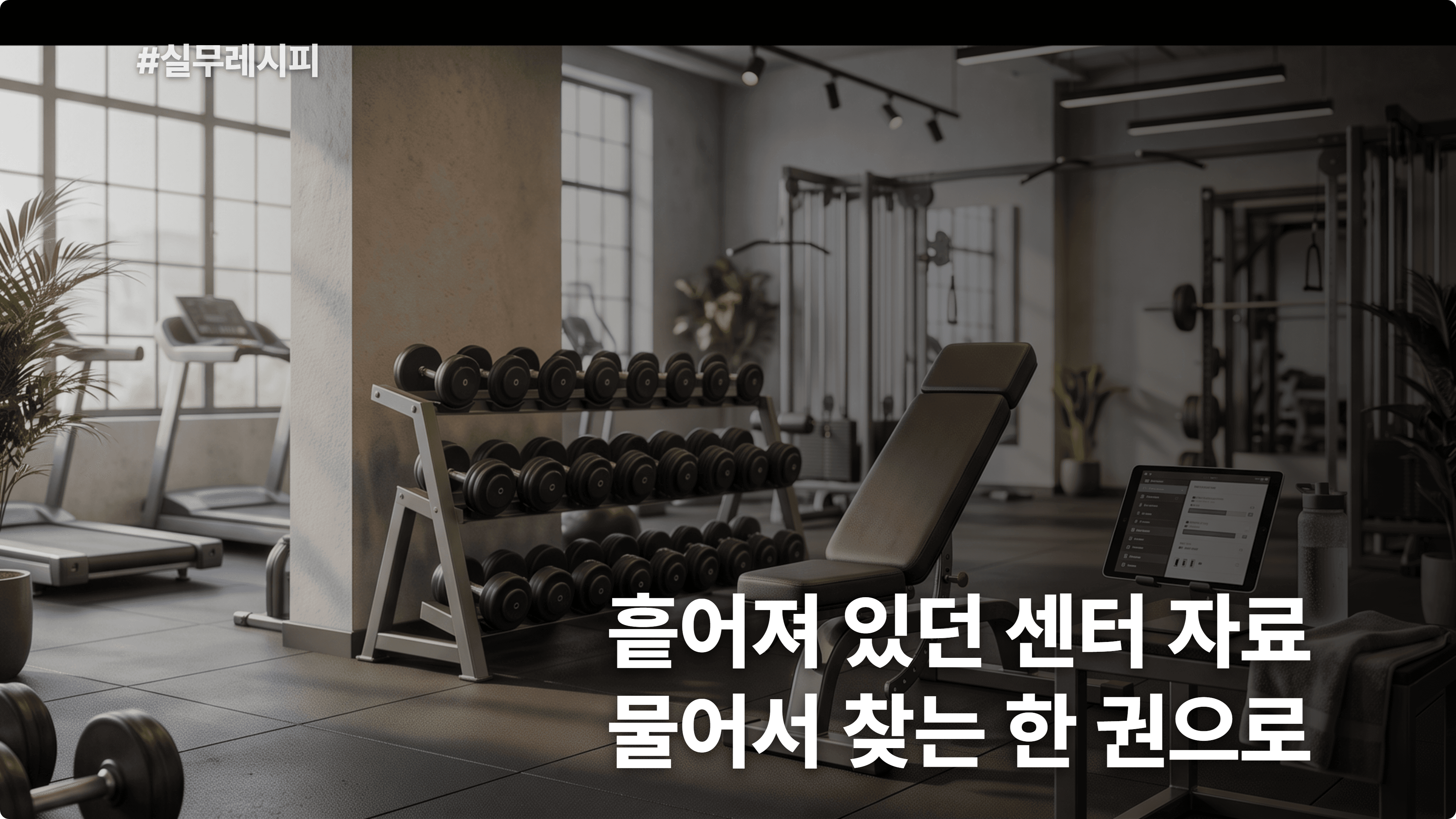 [PT 트레이너] 흩어져 있던 수업·상담 자료, 제미나이 노트북으로 센터 운영 자료집 한 권으로