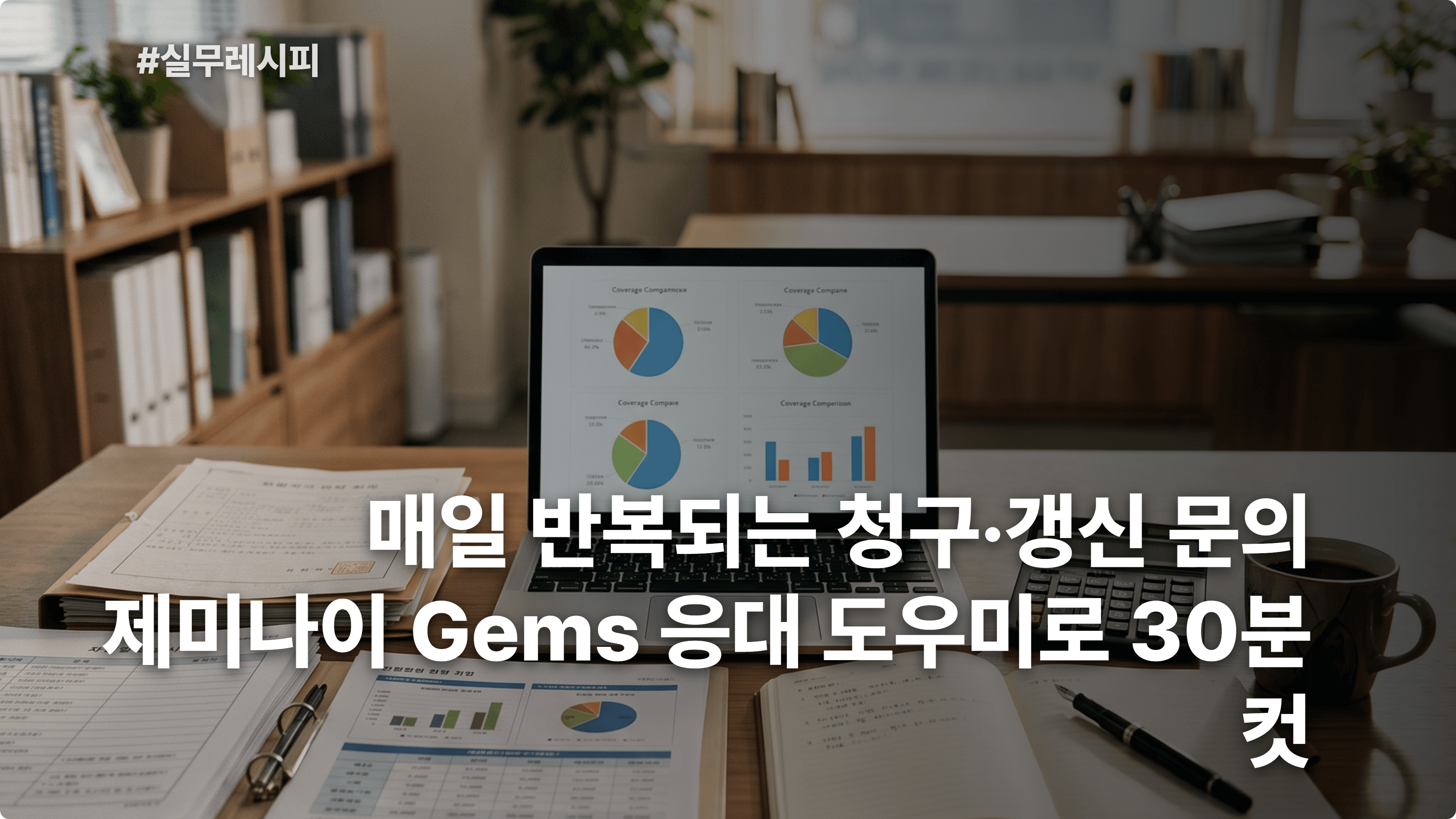 [보험 설계사] 제미나이 Gems로 청구·갱신 반복 문의 응대 도우미 30분 컷