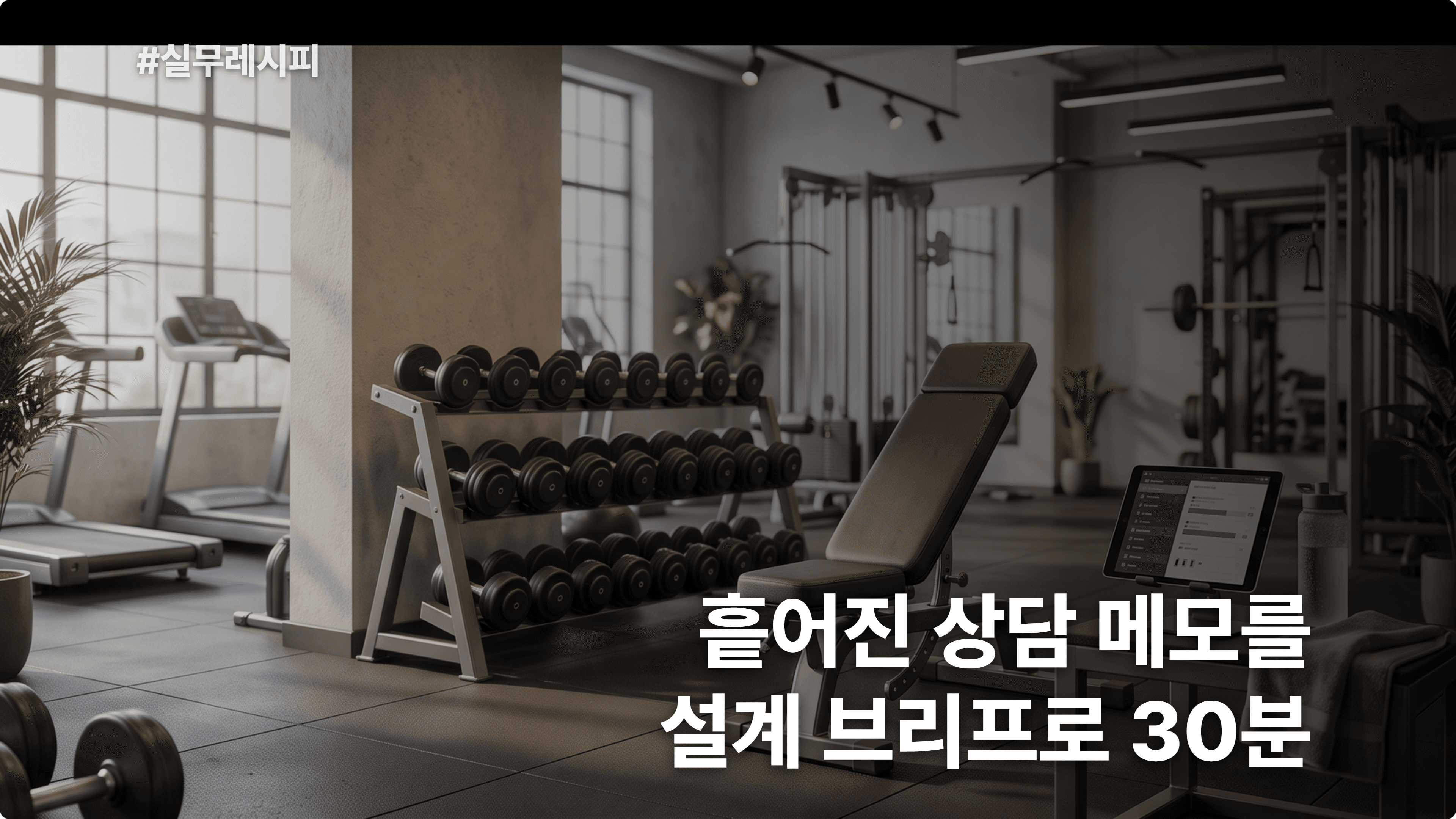 [PT 트레이너] 토막 상담 메모 다시 꿰맞추던 PT 설계, ChatGPT로 브리프 30분 완성
